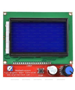 نمای جلوی نمایشگر نمایشگر LCD 12864 پرینتر سه بعدی سامو ماشین