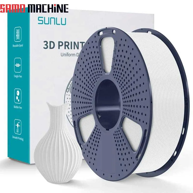 fylamnt-pla-plus-brnd-sunlu-rng-sfyd-1-75mm-main-view-01 تصویر اصلی فیلامنت PLA PLUS برند SUNLU رنگ سفید سامو ماشین